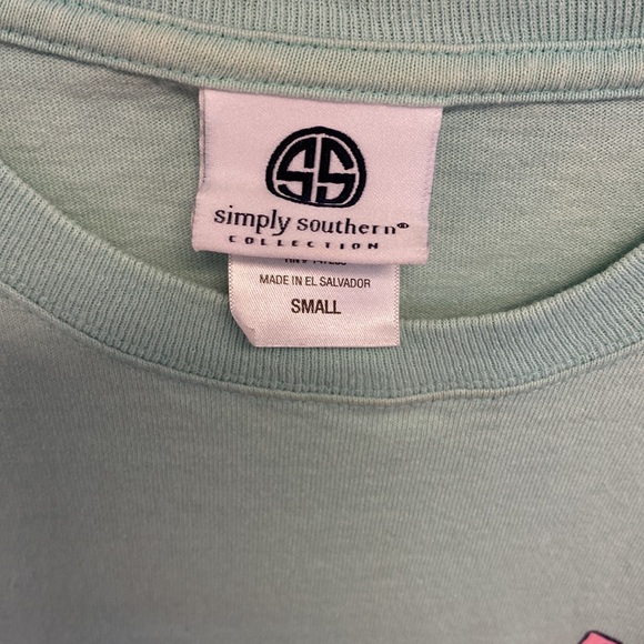 Simply Southern “prep hard or go home” teal long sleeve - Picture 6 of 6